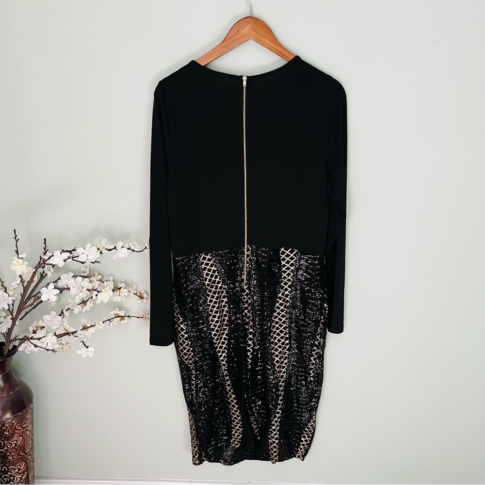 Fashion Nova Sequin Bodysuit Dress Size 2X (Fits Size 16) - Picture 6 of 6